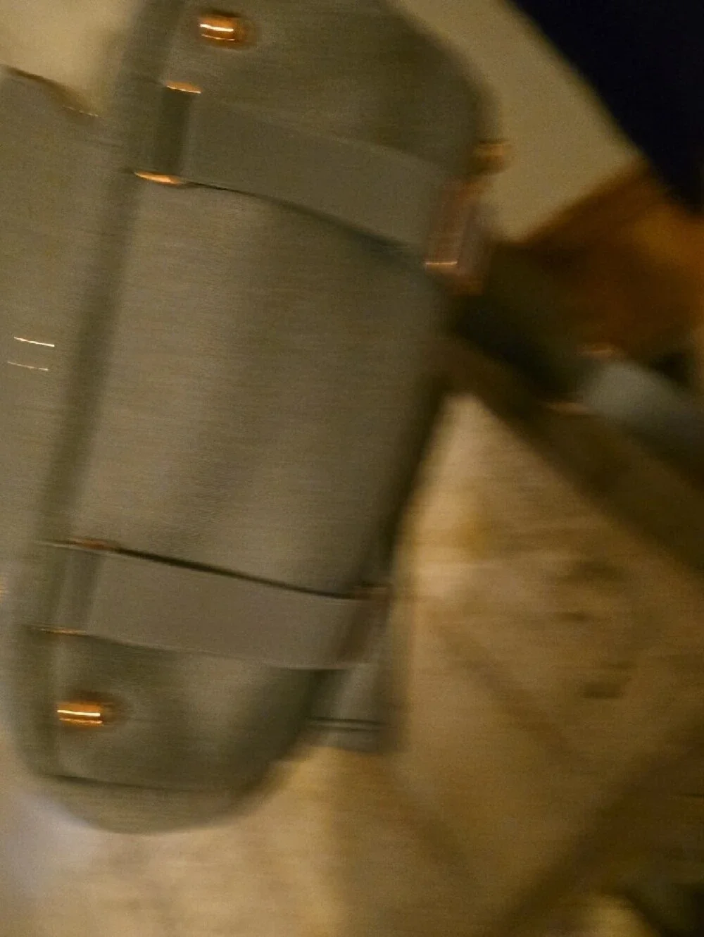 Sweaty Betty Gray Backpack with Rose Gold Logo